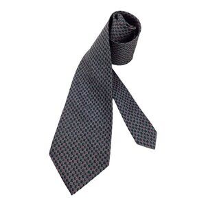 CHARVET PLACE VENDÔME Geometric Purple Green Luxury Silk Tie France W:3.75"EX CD